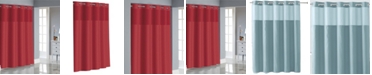 Hookless Basketweave Shower Curtain with Peva Liner